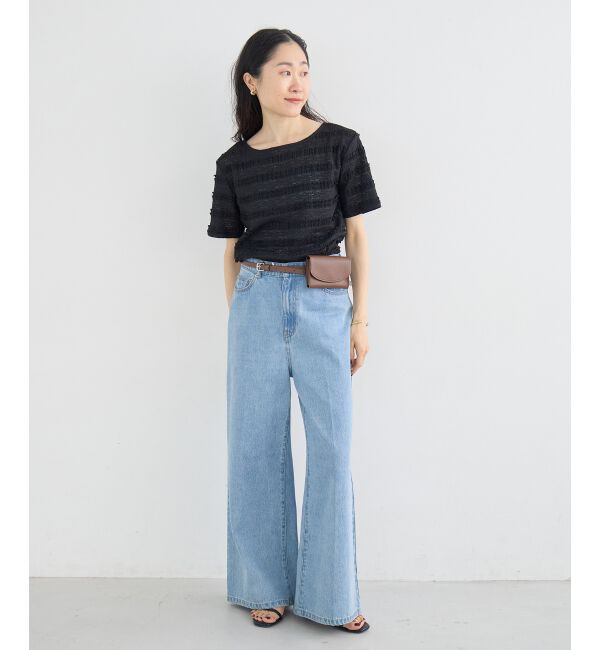  「レーシーフリルカットソー」|Tシャツ・カットソー|