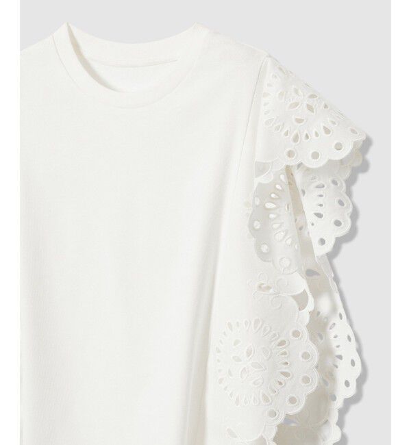 LOULOU WILLOUGHBY「スカラレーストリミングＴシャツ」|Tシャツ・カットソー|