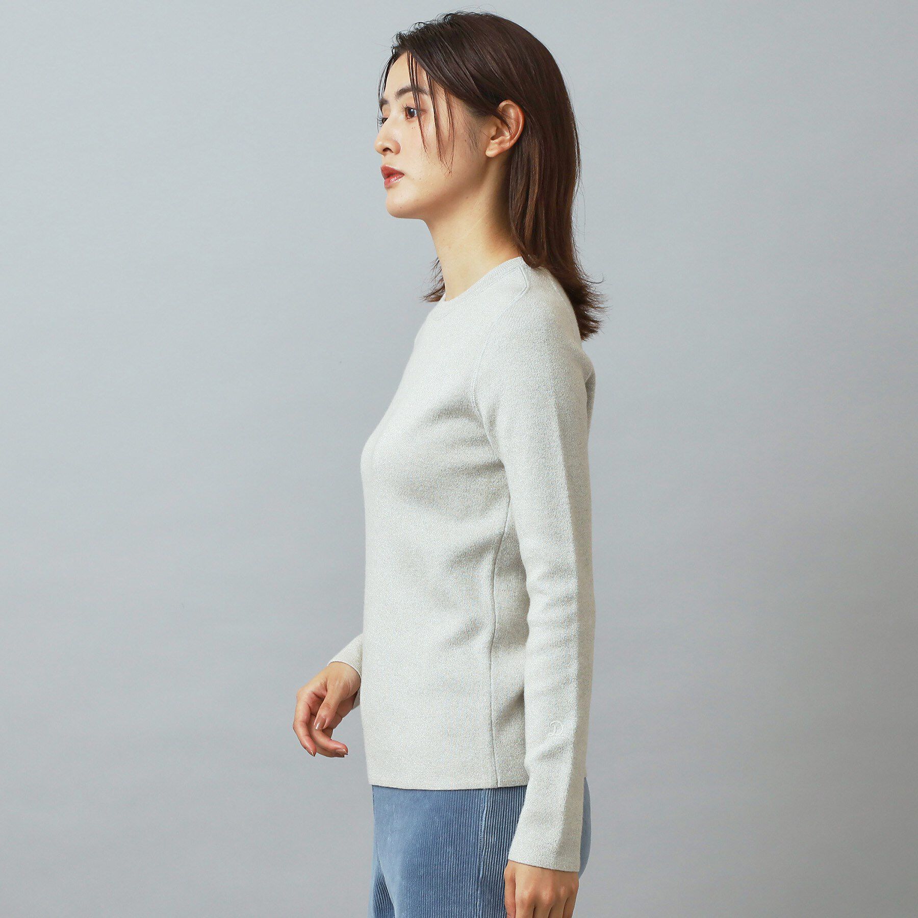 DRESSTERIOR「【ウォッシャブル】ラメコットンカシミヤニット」|ニット・セーター|
