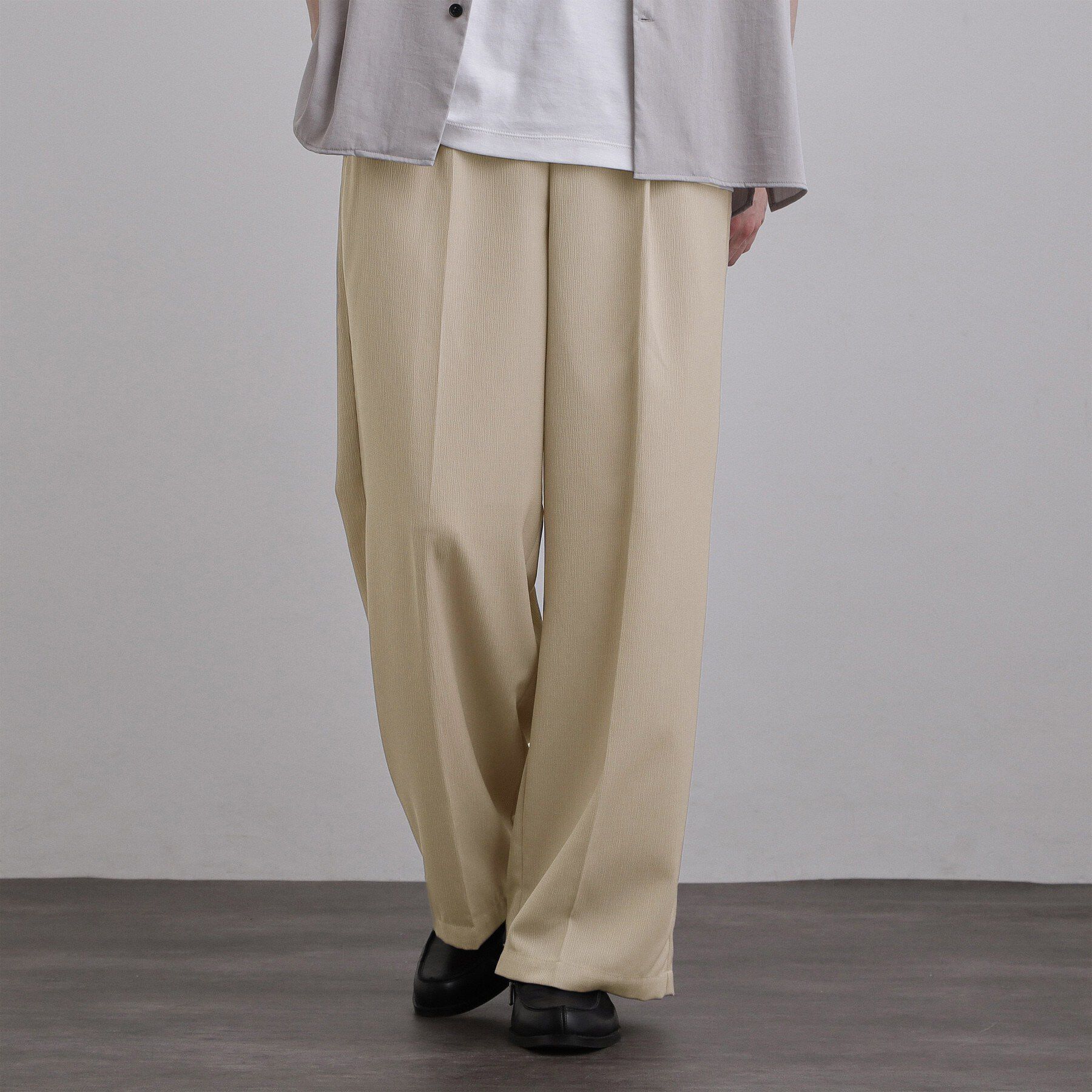 tk.TAKEO KIKUCHI「テッククレープワイドストレートパンツ」|その他|
