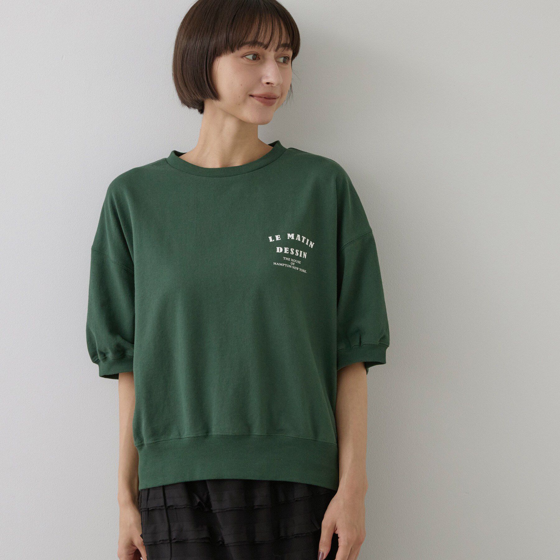 Dessin「ハーフスリーブロゴプルオーバー」|Tシャツ・カットソー|