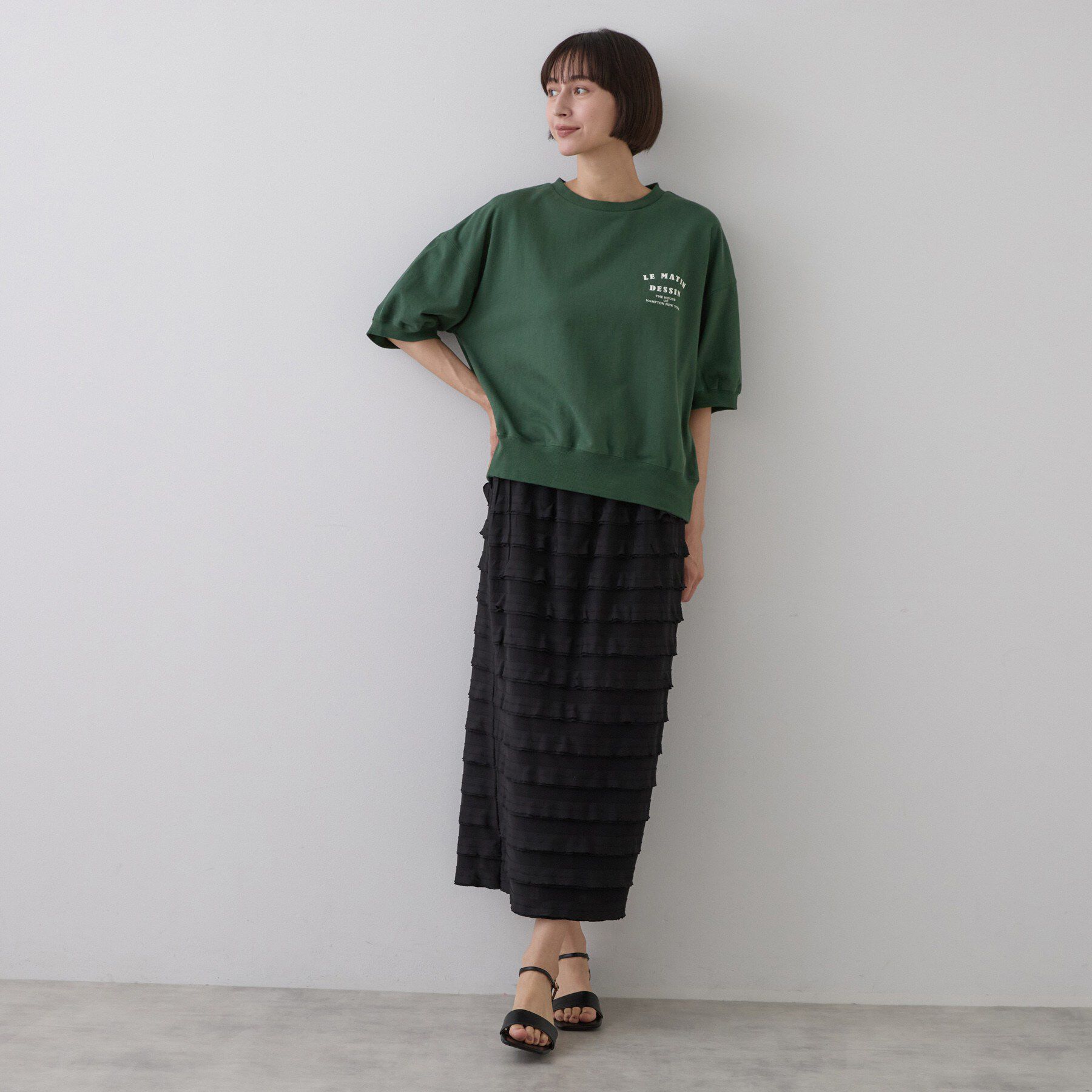 Dessin「ハーフスリーブロゴプルオーバー」|Tシャツ・カットソー|