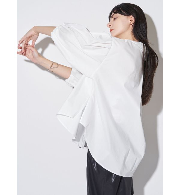 ELENDEEK「SKIPPER VOLUME SLEEVE BL」|シャツ・ブラウス|