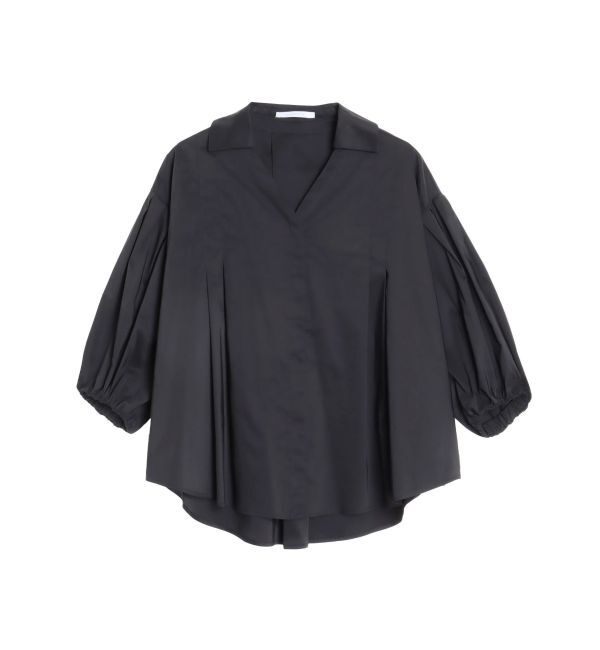 ELENDEEK「SKIPPER VOLUME SLEEVE BL」|シャツ・ブラウス|ブラック