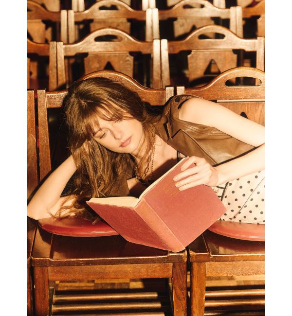 RESEXXY「ウエストシェイプ合皮ジレ」|ベスト・ジレ|