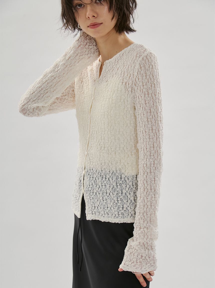 emmi atelier「2wayストレッチレースカットソー」|Tシャツ・カットソー|