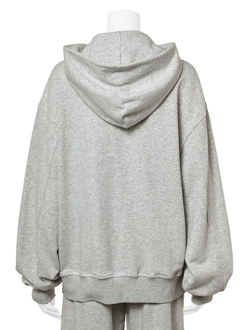 emmi atelier「【W&T】ジップアップフーディー/オーバーサイズ【セットアップ対応】」|パーカー|