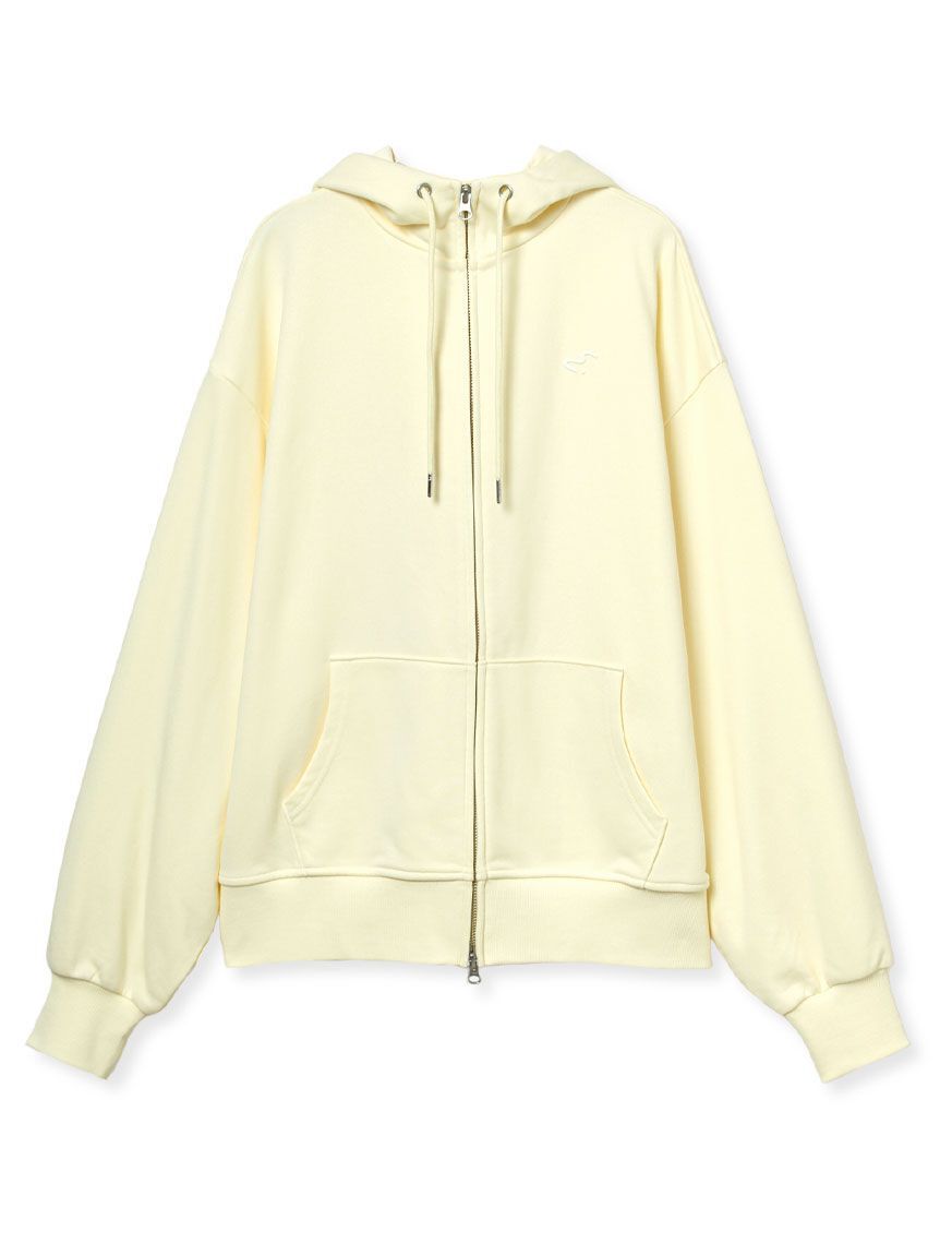 emmi atelier「【W&T】ジップアップフーディー/オーバーサイズ【セットアップ対応】」|パーカー|YEL