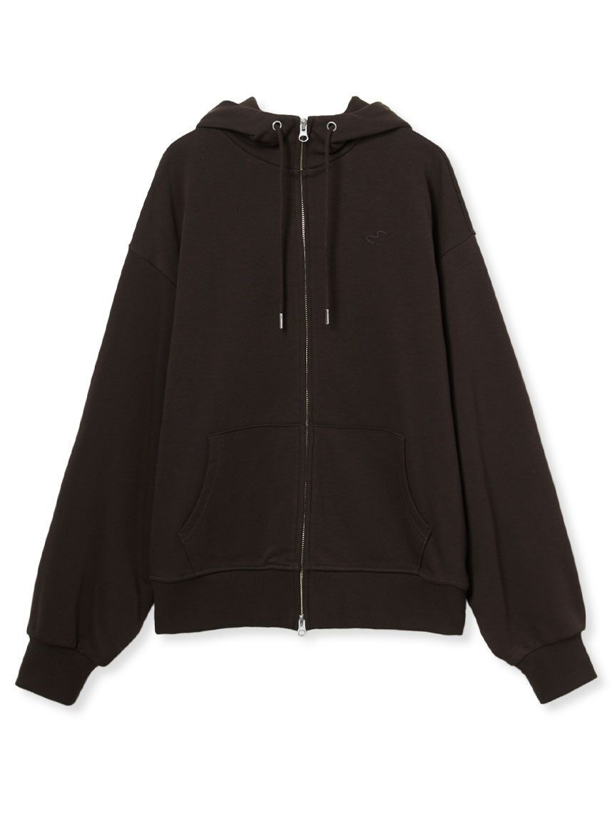 emmi atelier「【W&T】ジップアップフーディー/オーバーサイズ【セットアップ対応】」|パーカー|BRW