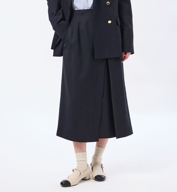 MACKINTOSH PHILOSOPHY「【TROTTER（トロッター）シリーズ】アクションツイルスリムスカート」|スカート|ネイビー