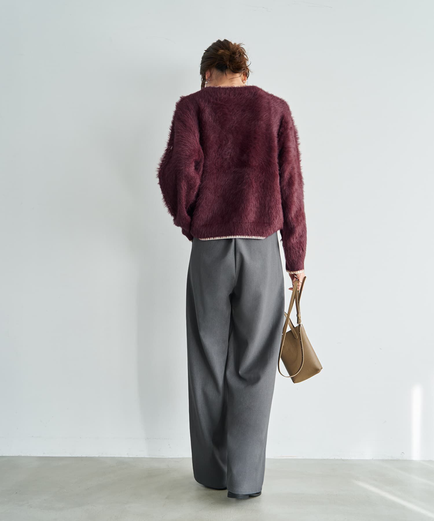 STYLE DELI「裏地付きストレッチツイルワイドパンツ」|その他|