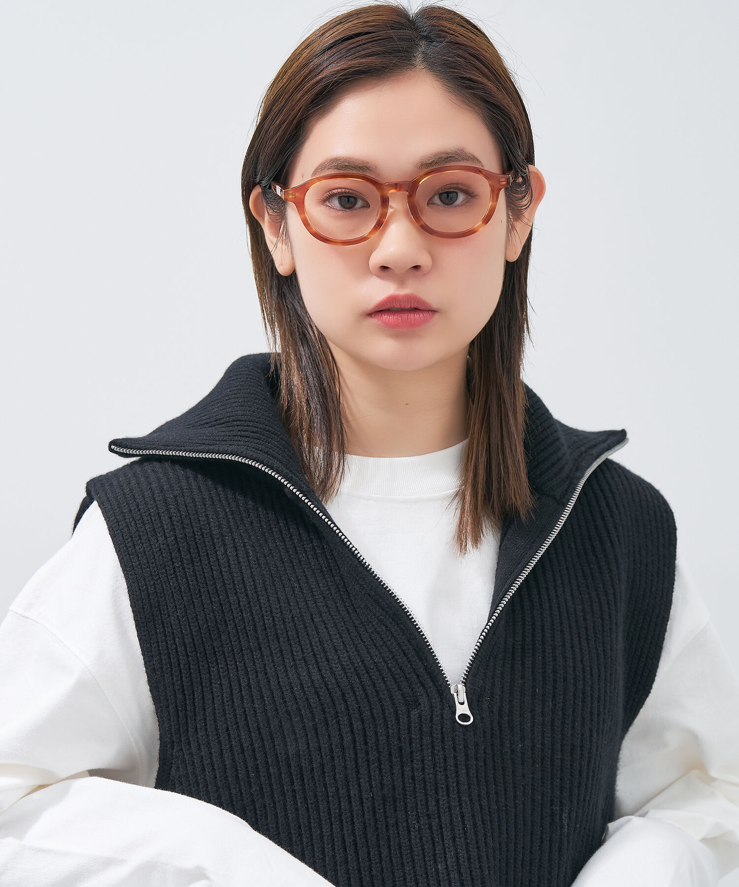  「Zoff | JOURNAL STANDARD relume ボストン型 メガネ レンズ交換券付き ジャーナルスタンダード」|メガネ|ブラウン