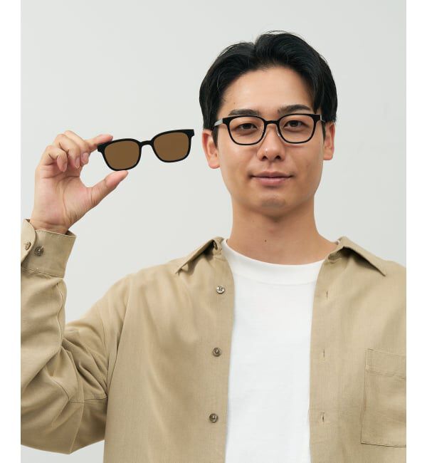  「Zoff MARW UNITED ARROWS 2way メガネ サングラス (偏光機能搭載) ユナイテッドアローズ  レンズ交換券付」|メガネ|
