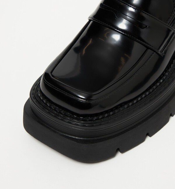 SY UNITED ARROWS「＜SY＞ スクエアボリュームローファー フラット65&uarr;」|ローファー|