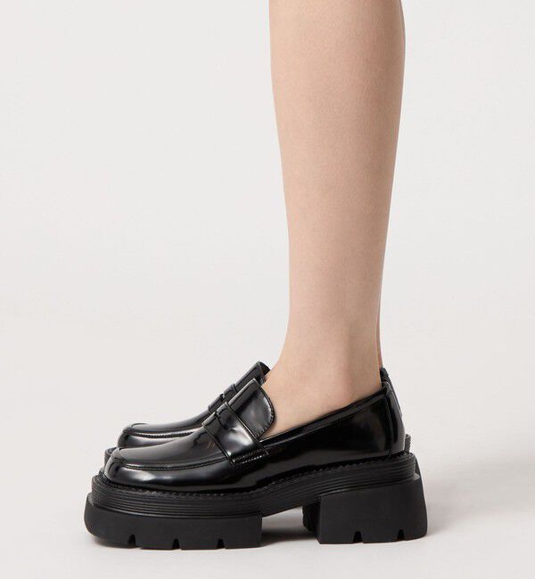 SY UNITED ARROWS「＜SY＞ スクエアボリュームローファー フラット65&uarr;」|ローファー|