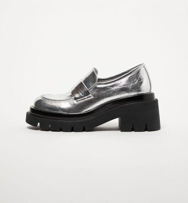 SY UNITED ARROWS「＜SY＞ タンクソールローファー フラット75&uarr;」|ローファー|SILVER