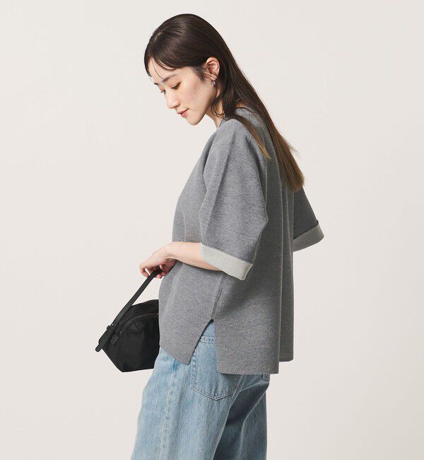 UNITED ARROWS「ニット Tシャツ ‐ウォッシャブル‐」|ニット・セーター|MD.GRAY