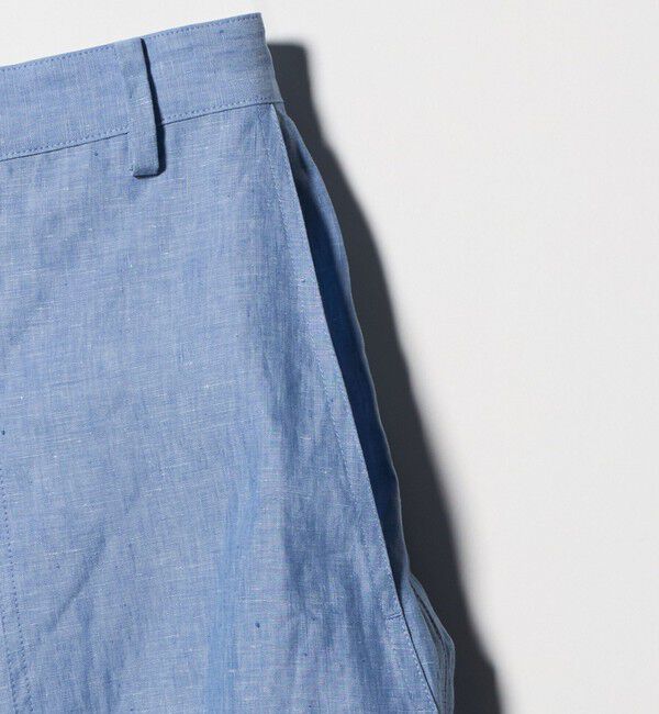 UNITED ARROWS「リネン パッチポケット イージーパンツ ‐ウォッシャブル‐」|チノ|