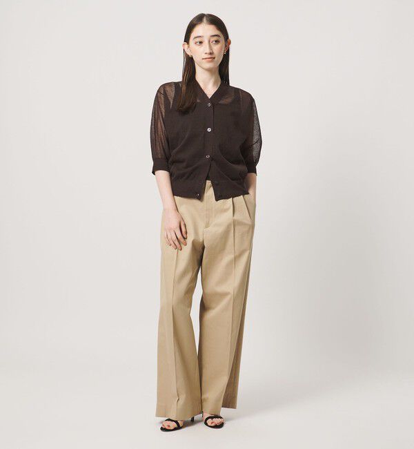 UNITED ARROWS「シアー Vネック カーディガン ‐ウォッシャブル‐」|カーディガン|