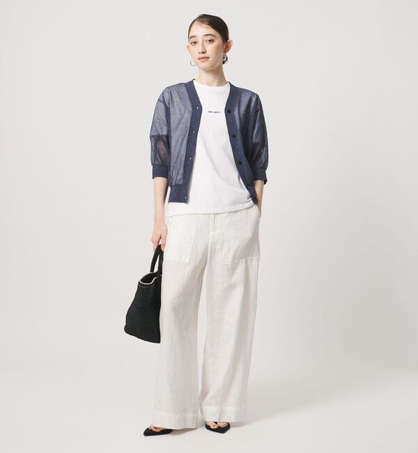 UNITED ARROWS「シアー Vネック カーディガン ‐ウォッシャブル‐」|カーディガン|