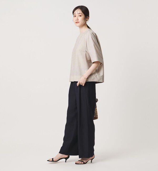 UNITED ARROWS「トリコット ジャージー フォーム Tシャツ」|Tシャツ・カットソー|