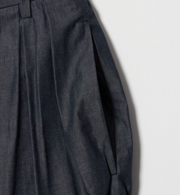 UNITED ARROWS「デニムライク タック ビッグ ワイドパンツ」|スラックス|