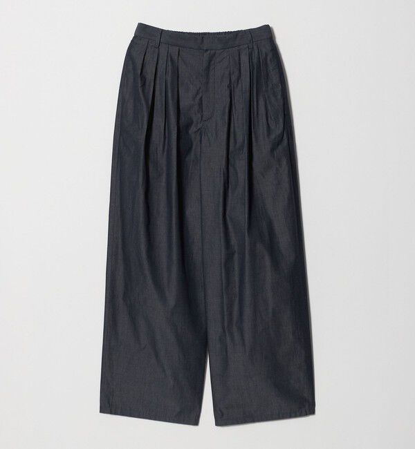 UNITED ARROWS「デニムライク タック ビッグ ワイドパンツ」|スラックス|