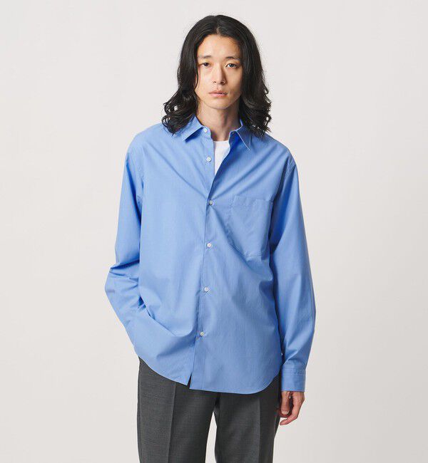 UNITED ARROWS「カリビアーナミルズ ポプリン レギュラーカラーシャツ」|シャツ・ブラウス|