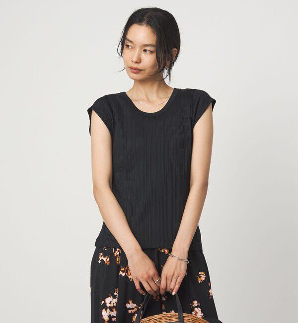 UNITED ARROWS green label relaxing「ランダム ブライトリブ Uネック カットソー」|Tシャツ・カットソー|