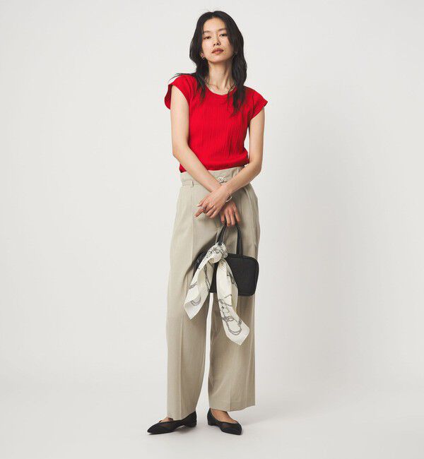 UNITED ARROWS green label relaxing「ランダム ブライトリブ Uネック カットソー」|Tシャツ・カットソー|