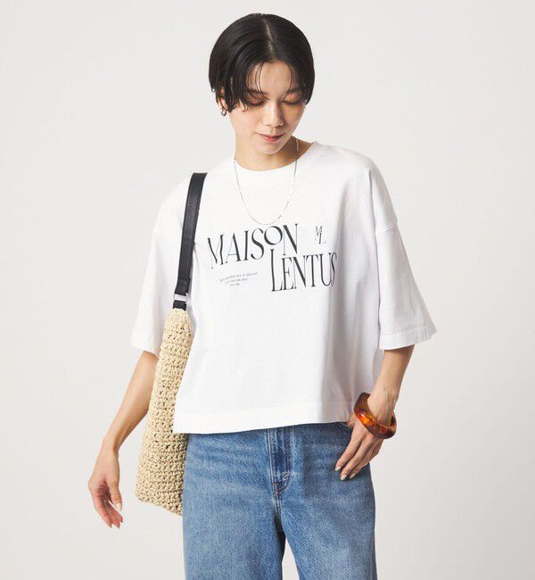 UNITED ARROWS green label relaxing「バック タック ロゴ Tシャツ」|Tシャツ・カットソー|