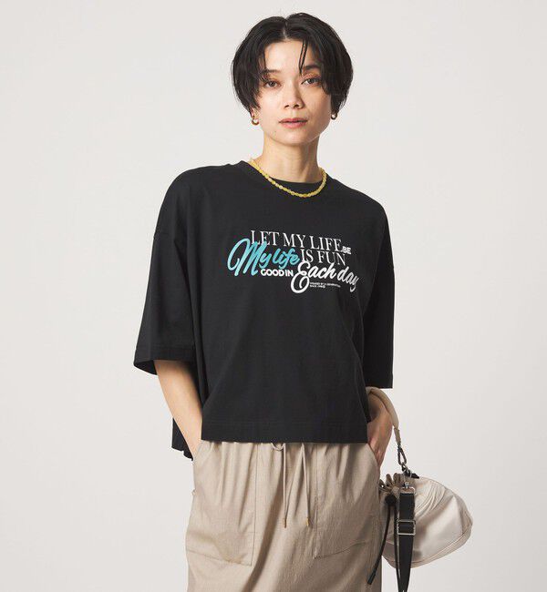 UNITED ARROWS green label relaxing「バック タック ロゴ Tシャツ」|Tシャツ・カットソー|