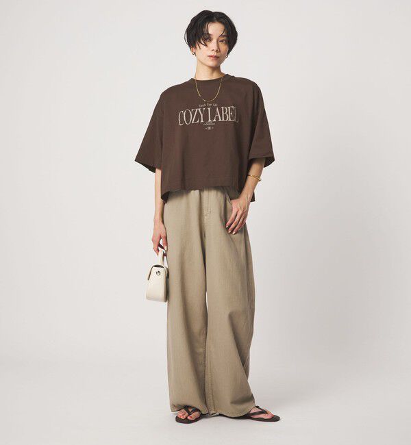 UNITED ARROWS green label relaxing「バック タック ロゴ Tシャツ」|Tシャツ・カットソー|
