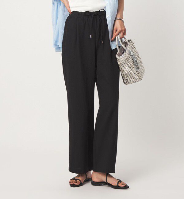 UNITED ARROWS green label relaxing「［size SHORT/TALLあり］BREEZE LINEN ブリーズリネン ワイド パンツ 2」|その他|