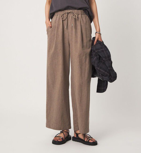 UNITED ARROWS green label relaxing「［size SHORT/TALLあり］BREEZE LINEN ブリーズリネン ワイド パンツ 2」|その他|