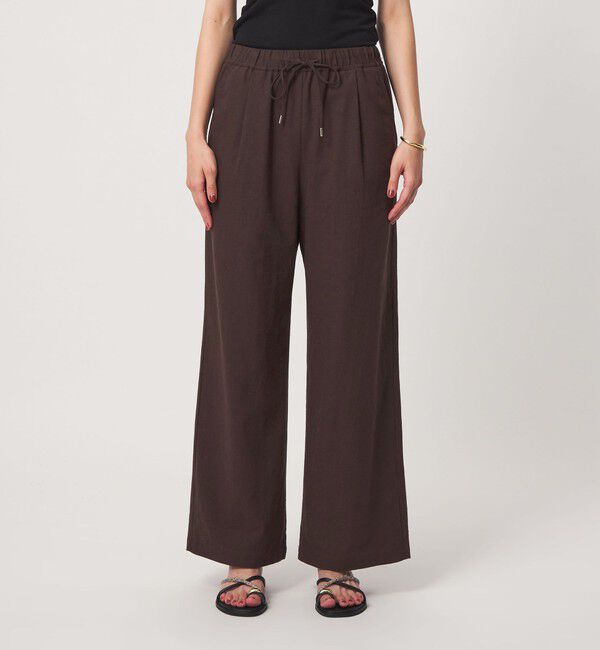 UNITED ARROWS green label relaxing「［size SHORT/TALLあり］BREEZE LINEN ブリーズリネン ワイド パンツ 2」|その他|