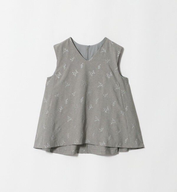 UNITED ARROWS green label relaxing「ラメ エンブロイダリー ノースリーブ ブラウス」|シャツ・ブラウス|