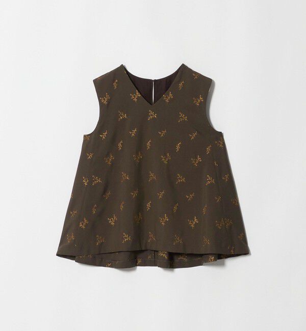 UNITED ARROWS green label relaxing「ラメ エンブロイダリー ノースリーブ ブラウス」|シャツ・ブラウス|