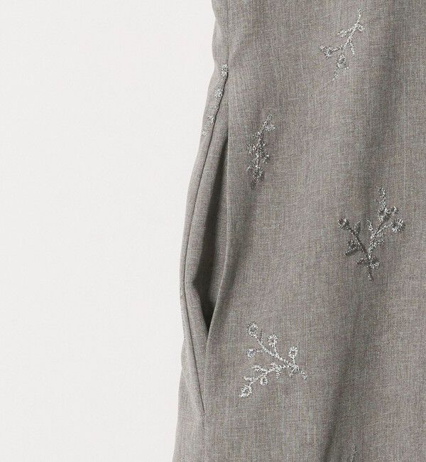UNITED ARROWS green label relaxing「［size SHORTあり］ラメ エンブロイダリー ジャンパースカート」|ジャンパースカート|