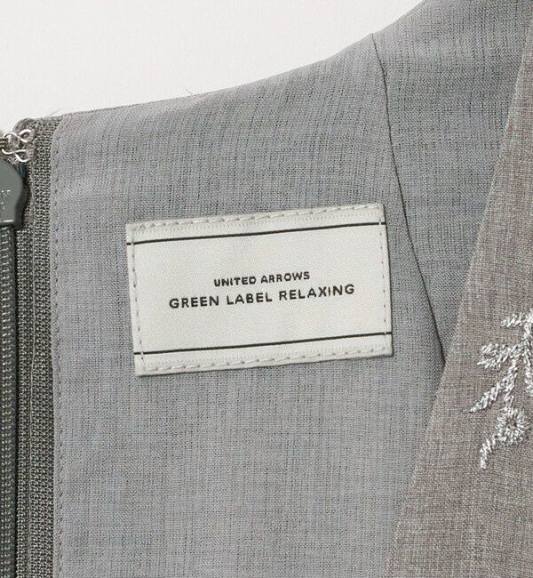 UNITED ARROWS green label relaxing「［size SHORTあり］ラメ エンブロイダリー ジャンパースカート」|ジャンパースカート|