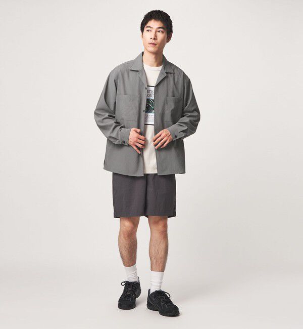 UNITED ARROWS green label relaxing「SHIELDRY フライフロント 長袖 オープンカラー シャツ -伸縮性・UVカット・遮熱-」|シャツ・ブラウス|