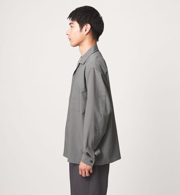 UNITED ARROWS green label relaxing「SHIELDRY フライフロント 長袖 オープンカラー シャツ -伸縮性・UVカット・遮熱-」|シャツ・ブラウス|