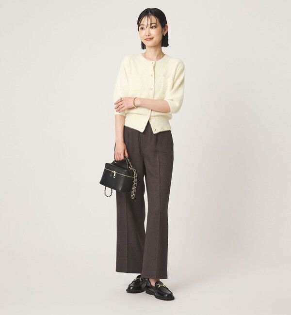 UNITED ARROWS green label relaxing「フラッフフェザー ハーフスリーブ ニット カーディガン」|カーディガン|