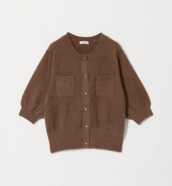 UNITED ARROWS green label relaxing「フラッフフェザー ハーフスリーブ ニット カーディガン」|カーディガン|