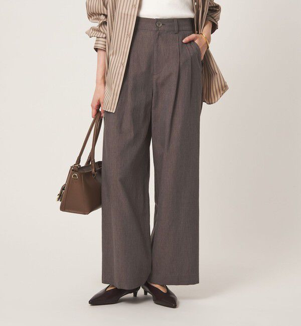 UNITED ARROWS green label relaxing「FAbRICA 2タック ワイド パンツ」|その他|MD.BROWN
