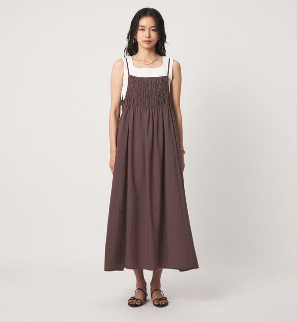 UNITED ARROWS green label relaxing「シャーリング キャミソール ワンピース」|ワンピース|