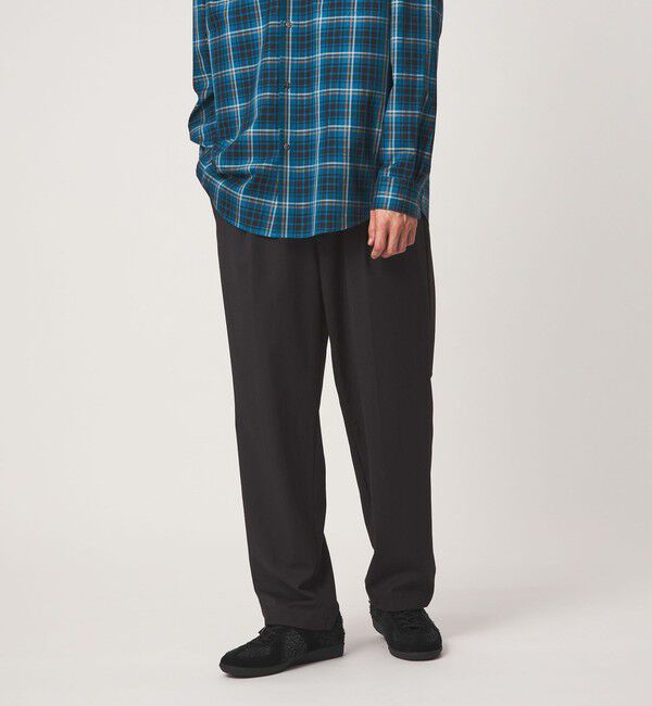 UNITED ARROWS green label relaxing「TW サージ オルマイ ワイド W3 イージーパンツ -2WAYストレッチ-」|その他|BLACK