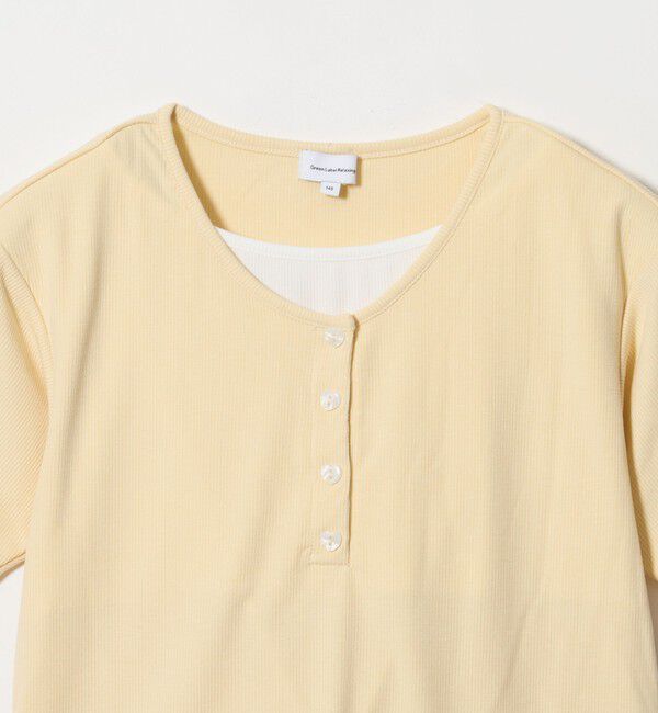 UNITED ARROWS green label relaxing「テレコ ヘンリーネック Tシャツ / キッズ 140cm-160cm」|Tシャツ・カットソー|