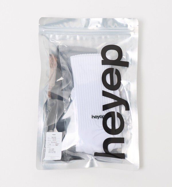 BEAUTY&YOUTH UNITED ARROWS「＜heyep＞リブ ロゴ ソックス/2P」|ソックス|