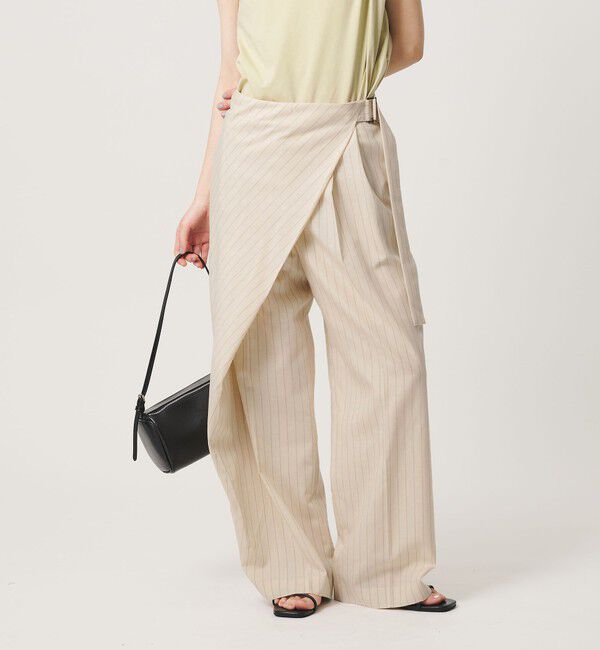 BEAUTY&YOUTH UNITED ARROWS「フロントラップ ベルト パンツ ウォッシャブル」|その他|